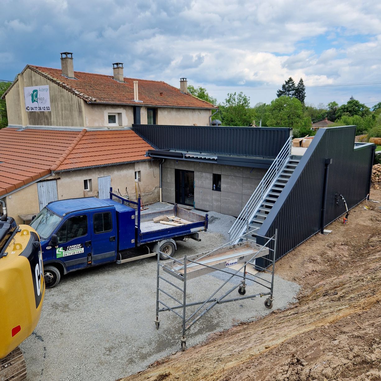 Démarrage des travaux au restaurant le Ginkgo