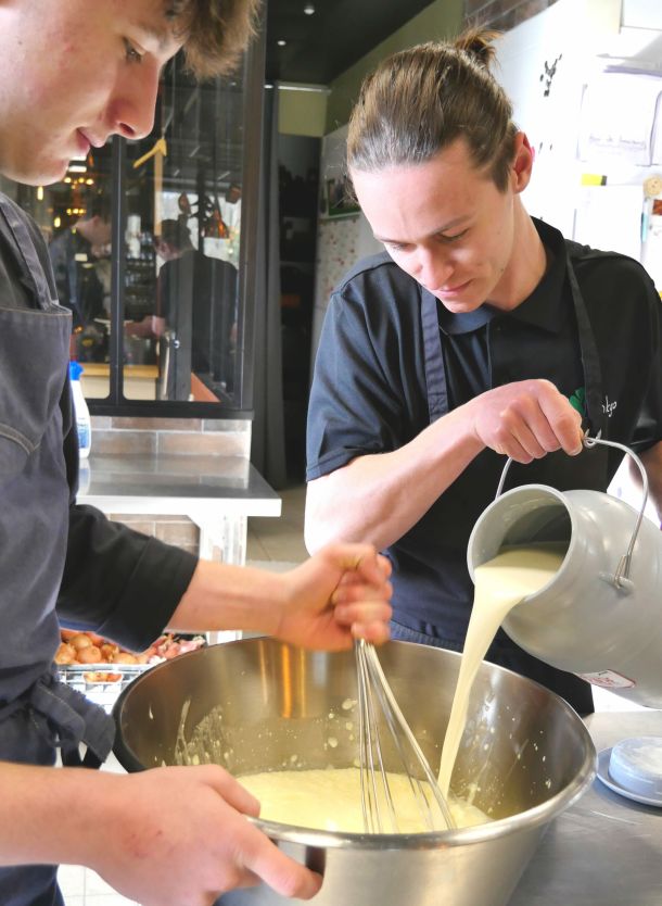 Rémy Guillermin et son apprenti au Ginkgo