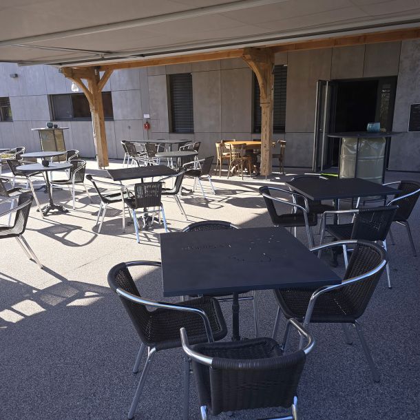 Terrasse extérieure du restaurant Ginkgo