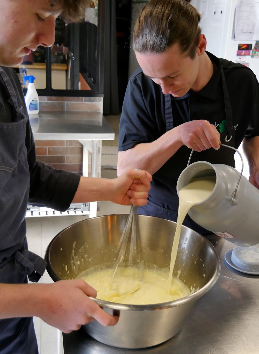 Création d'un dessert pour le déjeuner