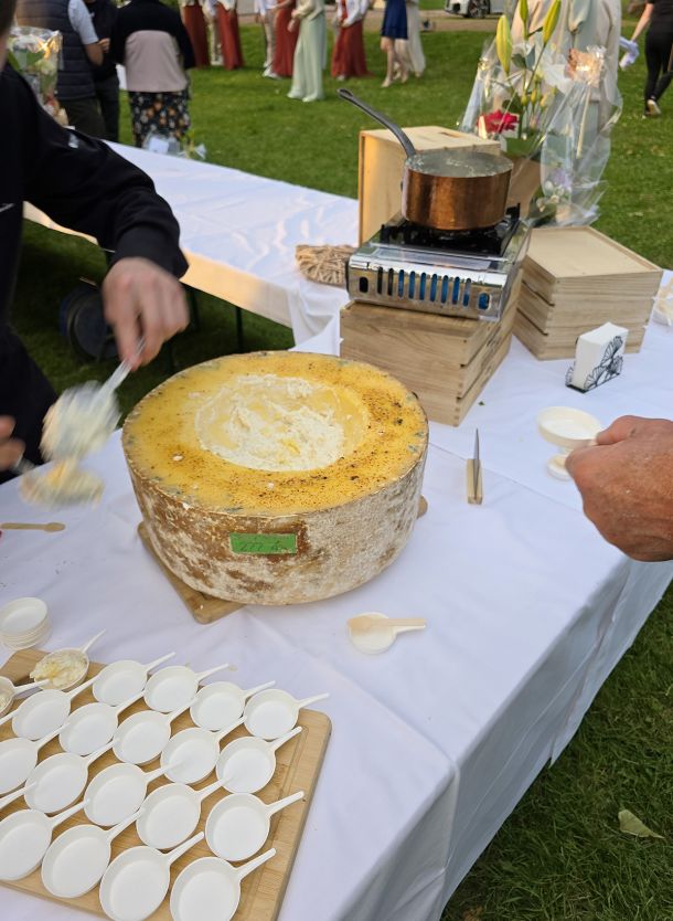 Risotto de fromage avec riz pour un maraige